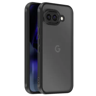 Ohišje za Google Pixel 9a Odporno na udarce z ojačanimi vogali, Črna