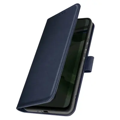 Torbica s preklopom za Huawei P Smart 2019 Podporni ventil za videoposnetke serije Chesterfield, Modra noč