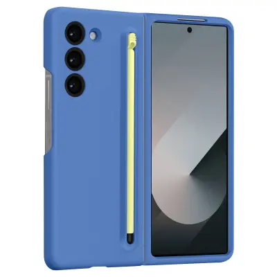 Ohišje za Samsung Galaxy Z Fold 6 Softtouch + Stylus, Modra