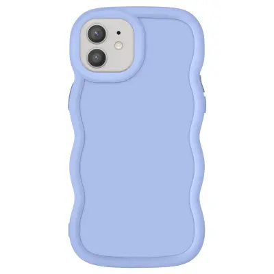 Ohišje za iPhone 12 in 12 Pro Silikonsko odporno na udarce iz serije Candy, Lavanda