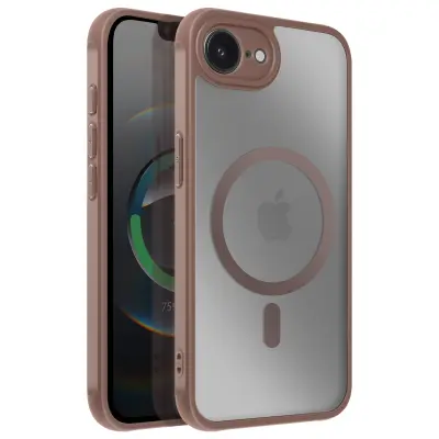 Ohišje MagSafe za iPhone 16e mat hrbtna stran Contour Frosted, Rjava