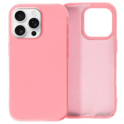 Ohišje za iPhone 16 Pro Max Poltrdno Soft-touch proti označevanju, Rose clair