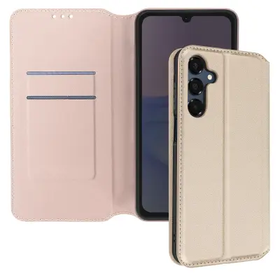 Ohišje za Samsung Galaxy A16 Clapet Card and Video Holder, Zlata