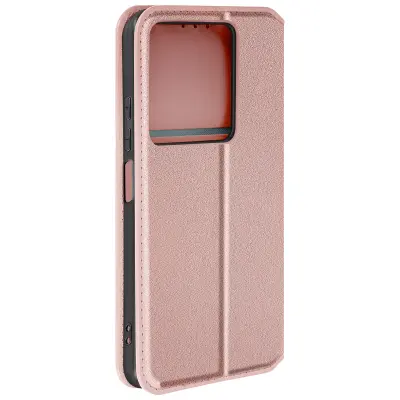 Torbica s preklopom za Xiaomi Redmi Note 13 5G Večnamenski, Šampanjec roza