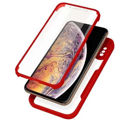 Ohišje za iPhone XS Max Intégrale Bi-matière, Rdeča