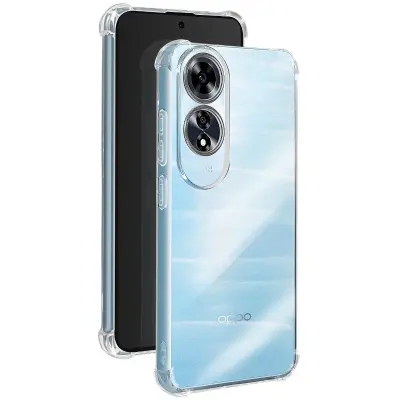 Ohišje za Oppo A60 Odporno na udarce Fleksibilno ojačani vogali, Prozorno