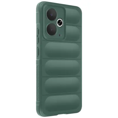 Ohišje za Realme 14T protitresljiva silikon, Zelena