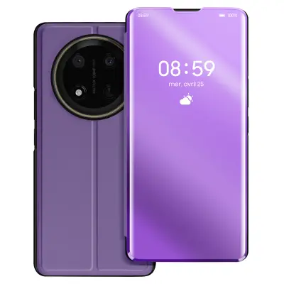 Ohišje za Honor Magic 7 Lite Clapet Mirror Stand, Vijolična