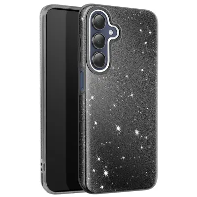 Ohišje z bleščicami za Samsung Galaxy A15 Ultra tanek silikonski, Črna