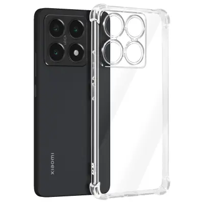 Ohišje za Xiaomi 14T Odporno na udarce Fleksibilni ojačani vogali, Prozorno