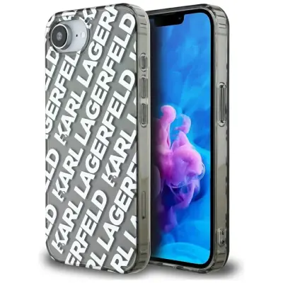OVITEK KARL LAGERFELD IML PONOVITEV LOGO ZA IPHONE 16E LUKSUZ IN VARNOST
