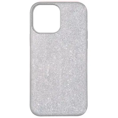 Ohišje za Apple iPhone 13 Pro Max Bleščice, silikonski gel s trdo plastjo, Srebrna