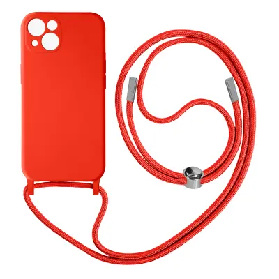 Vrvno ohišje za iPhone 13 Mini Mehak dotik, Rdeča