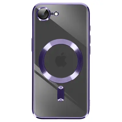Silikonsko ohišje za iPhone 16e Camera Protected, Vijolična