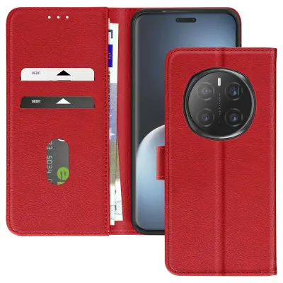 Ohišje za Honor Magic 7 Pro Clapet Wallet and Video Holder, Rdeča