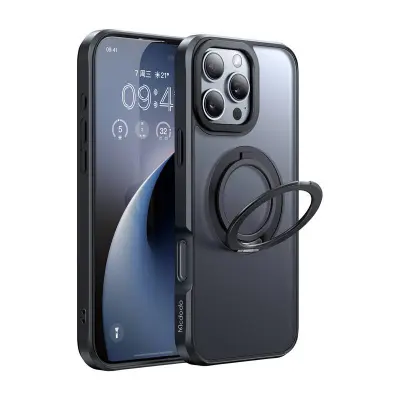 ETUI MCDODO PC-4933 MAGSAFE DLA IPHONE 16 PRO MAX Z STOJAKIEM (CZARNE)