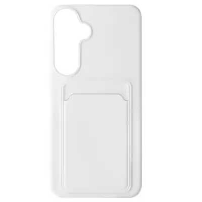 Ohišje za Samsung Galaxy S24 Plus Prilagodljiv silikonski imetnik kartice, Bela