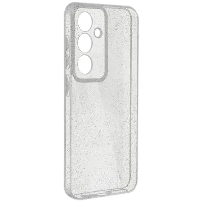 Ohišje za Samsung Galaxy S23 FE Bleščice, Prozorno