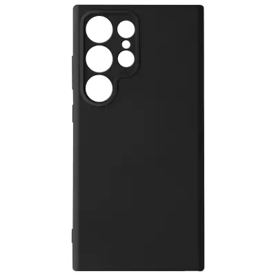 Ovitek za Samsung Galaxy S24 Ultra Semi-rigid Soft-touch Fast Cover, Črna