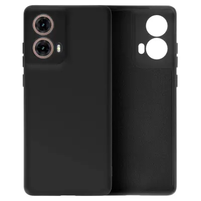 Ohišje za Motorola Moto G85 Poltrdno Soft-touch proti praskam, Črna