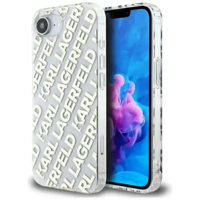 ETUI KARL LAGERFELD IML PONAVLJANJE LOGO ZA IPHONE 16E DIZAJN IN ZAŠČITA Z VZORCEM