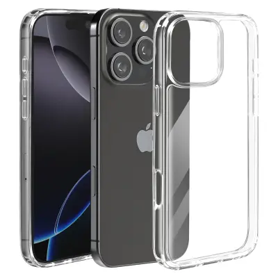 Ohišje za iPhone 16 Pro Max Odporno na udarce iz biomateriala, tanko in lahko, Prozorno