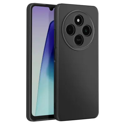 Ohišje za Xiaomi Redmi 14C Poltrdno Mehak dotik Proti praskam, Črna