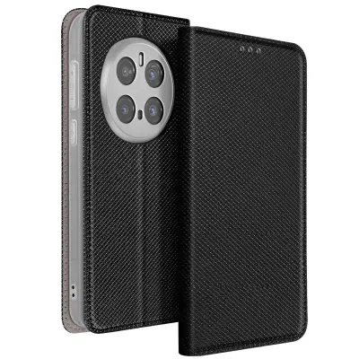 Honor Magic 7 Pro ovitek za magnetno kartico Clamshell, Črna