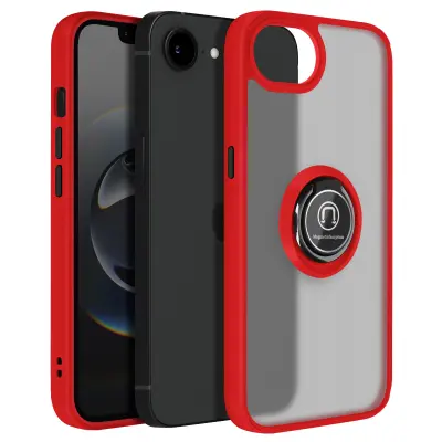 Ohišje za iPhone 16e Bague Magnétique, Rdeča
