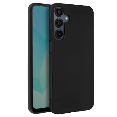 Ohišje za Samsung Galaxy A16, silikonsko, mehko, mat, Črna