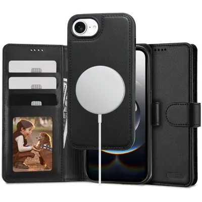 DENARNICA TECH-PROTECT ZA OVITEK MAGSAFE ZA IPHONE 16E S FUNKCIJO DENARNICE