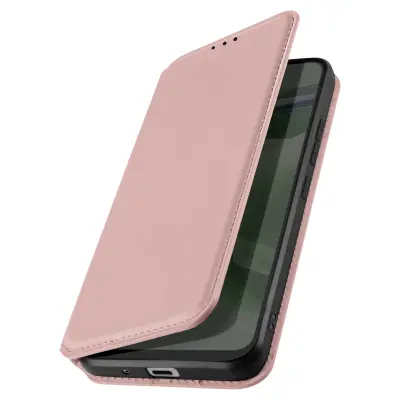 Ovitek za Apple iPhone 11 Card Holder Video Support Magnetic Flip, Šampanjec roza