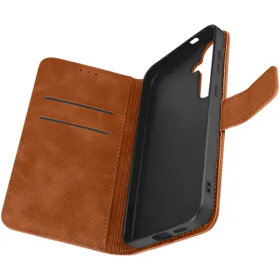 Mehka torbica denarnica za Samsung Galaxy S24 Plus - Tender Book Camel, Kamel