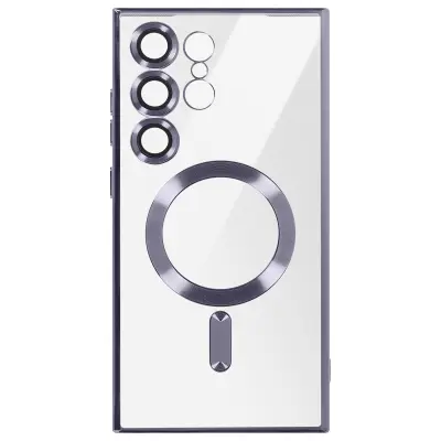 Magsafe ohišje za Samsung Galaxy S24 Ultra Chrome, Vijolična