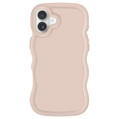 Ohišje za iPhone 16 Plus silikonsko protipotresno serija Candy, Bež