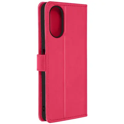 Torbica za Oppo A38 Denarnica za ploskanje in držalo za videoposnetke, Roza