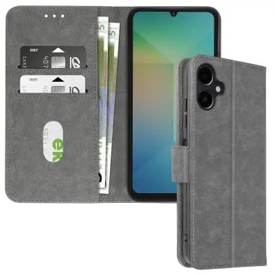 Ohišje za Samsung Galaxy A06 Clapet Wallet and Video Holder, Siva