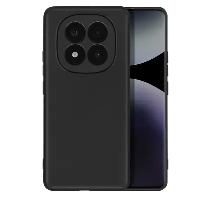 Ohišje za Xiaomi Redmi Note 14 Pro in 14 Pro Plus Silikon Soft-Touch, Črna