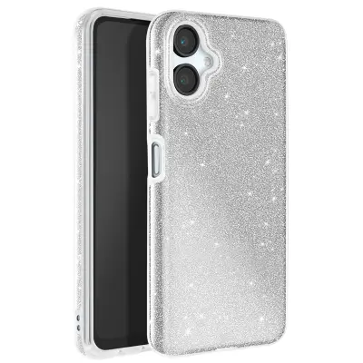 Ohišje z bleščicami za Samsung Galaxy A06 Odporen na udarce Glitter, Srebrna