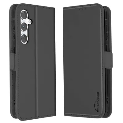 Ohišje za Samsung S24 FE Clamshell Wallet Double Magnetic Clasp, Črna