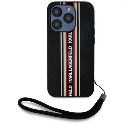 KARL LAGERFELD OVITEK SAFFIANO ATHLEISURE STRIPES CORD ZA IPHONE 15 PRO