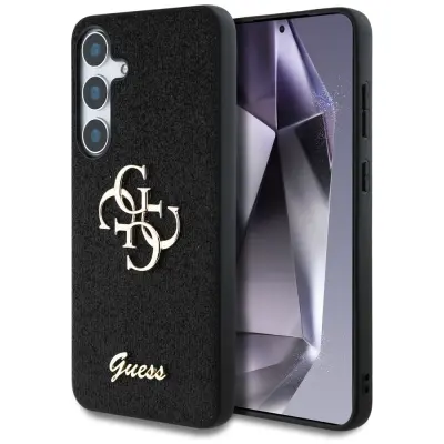 GUESS COVER TPU FIXED GLITTER 4G METAL LOGO OVITEK ZA SAMSUNG GALAXY S25