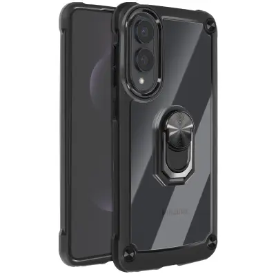 Ohišje za Samsung Galaxy S25 Edge Magnetno držalo za videoposnetke, Črna