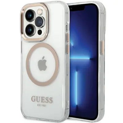 OVITEK GUESS HARD ZA IPHONE 15 PRO MAX 6.7 ZA MAGSAFE METAL OUTLINE