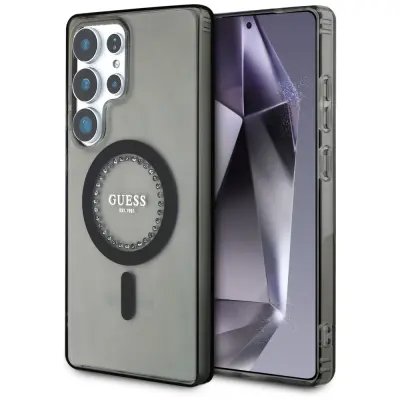 OVITEK GUESS ZA SAMSUNG GALAXY S25 ULTRA Z KAMNČKI MAGNETNI ZA MAGSAFE