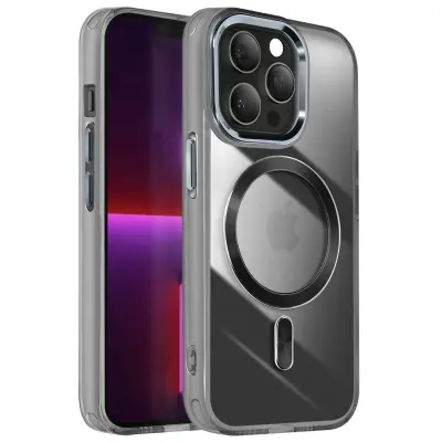 Ohišje MagSafe za iPhone 13 Pro Crystal Color Back, Črna