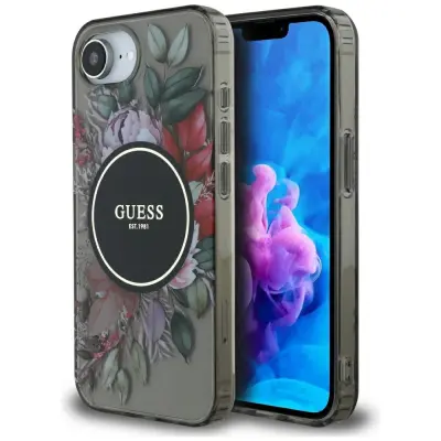 OVITEK GUESS IML FLOWERS ZA MAGSAFE ZA IPHONE 16E ZAŠČITA ZA TELEFON Z UČINKOM