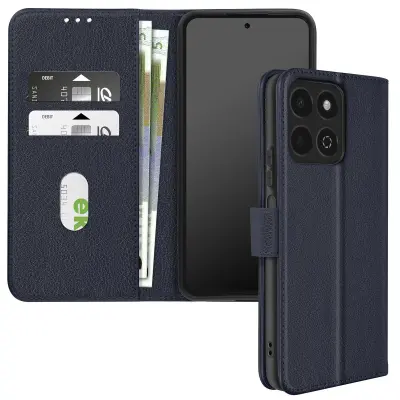 Ohišje za Honor 200 Smart Clap Denarnica in držalo za videoposnetke, Modra noč