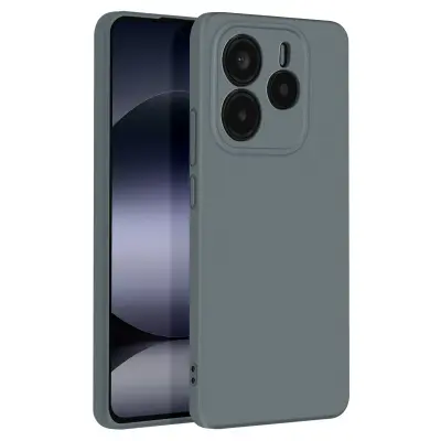 Ohišje za Xiaomi Redmi Note 14 5G Poltrdi Mehak dotik Proti sledenju, Temno siva
