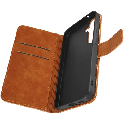 Ovitek za Samsung A55 5G Wallet Flip Video Support, Kamel
